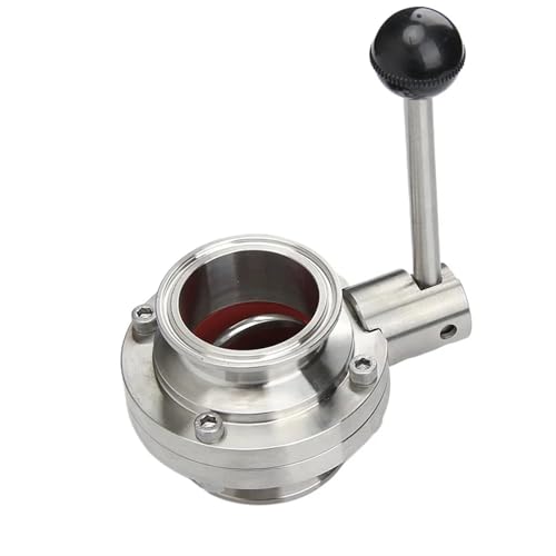 Heavy Duty 10 Bar SUS 316 Edelstahl 19-133mm 1,5" 2" -5" Tri Clamp Sanitär-Absperrklappe Durchflusskontrolle Homebrew(114 mm Pipe K 130) von COKYIS