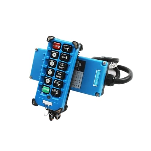 Industrielle Kransteuerungsschalter F21-E2B-8 for Hebekranaufzug AC380V 220V 36V 12V DC 24V 868Mhz 8 Kanäle(Only transmitter,UHF 868 MHZ_380V) von COKYIS