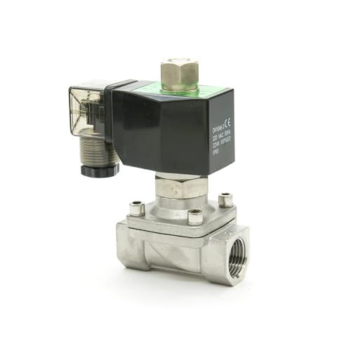PU-Serie, normalerweise offen, Zwei-Wege-2/2-Wege-Magnetventil mit kleiner Direktwirkung, Magnetventile aus Edelstahl SS304(1 4in,D11011_ORIFICE 10MM) von COKYIS