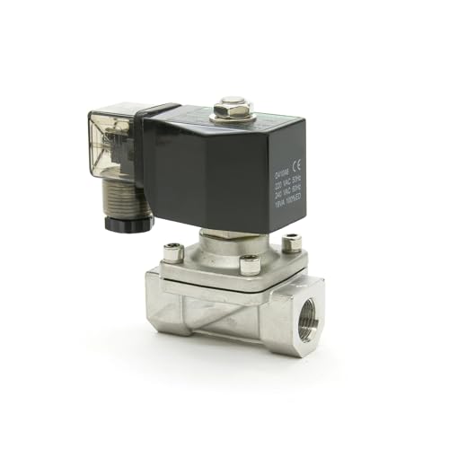 PU-Serie Zweiwege-2/2-Wege-Magnetventil mit kleiner Direktwirkung und zwei Positionen. Magnetventile normalerweise geschlossen, Edelstahl SS304(1 2in,D14511_ORIFICE 5MM) von COKYIS