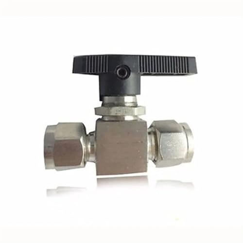 Passend for 8 mm Außendurchmesser, Rohr 304 Edelstahl, Klemmverschraubung, Absperrkugelhahn, 915 PSI, Q91SA, PN 6,4 von COKYIS