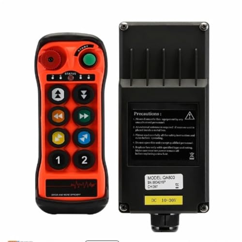 QA800 8 tasten single speed Industrielle Kran Control schalter Hoist track Kran Lift Controller(1T 1R,AC DC 36-450V) von COKYIS
