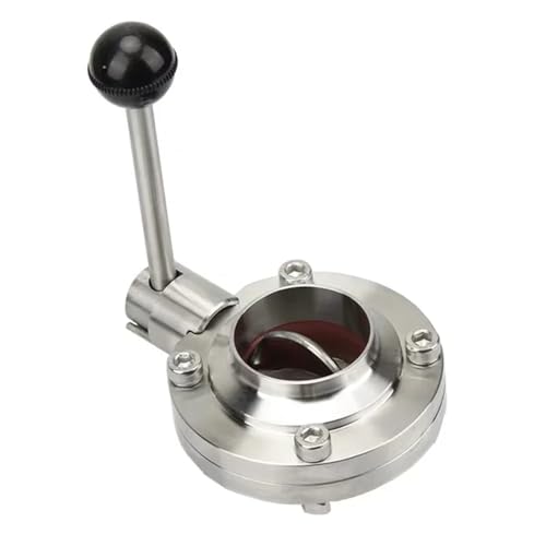 SS304 6-1/4'' 159mm Rohr AD Sanitär Schweißnaht Schmetterling Durchflussregelventil Milchprodukt Homebrew Bier SS304 6-1/4'' 159mm Rohr AD Sanitär Schweißnaht Schmetterling Durchflussregelventil Milchprodukt Homebrew Bier von COKYIS