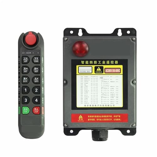 TRK-R10D R12D Doppel geschwindigkeit Industrielle Kran Control schalter Hoist overhead brücke Kran Controller(R10D 1T1R) von COKYIS