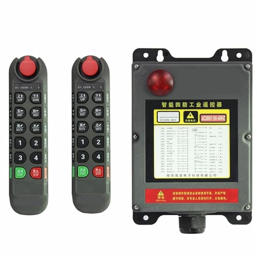 TRK-R10D R12D Doppel geschwindigkeit Industrielle Kran Control schalter Hoist overhead brücke Kran Controller(R10D 2T1R) von COKYIS