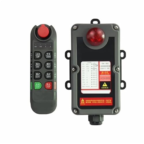 TRK-R8S R6S einzel geschwindigkeit Industrielle Kran Control schalter Hoist overhead brücke Kran Lift Control(R6S 1T1R) von COKYIS