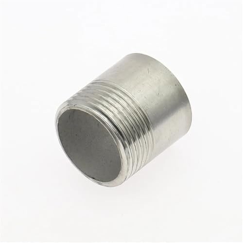 Wasserrohrverschraubung aus Edelstahl 304, 1/8 Zoll, 1/4 Zoll, 3/8 Zoll, 1/2 Zoll, 3/4 Zoll, 1 Zoll, 1-1/4 Zoll, 1-1/2 Zoll, gerader Rohrverschraubungsadapter mit Innengewinde(1T Male Threaded,DN50) von COKYIS