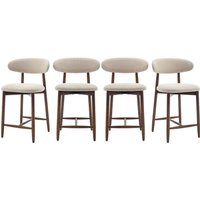 COLAMY 2er-Set Moderne Drehbare Barhocker – Höhenverstellbare Hocker aus Kunstleder mit Hoher Rückenlehne, für Theke, Kücheninsel oder Esszimmer – von COLAMY