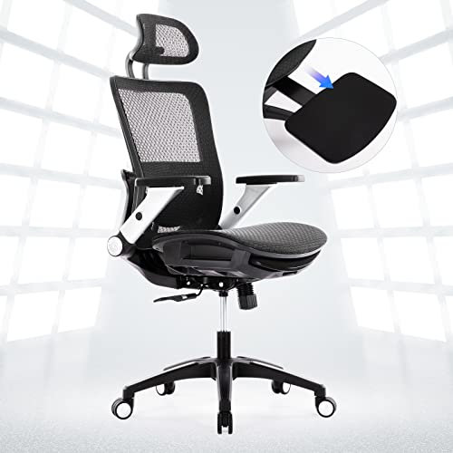 COLAMY Ergonomischer Bürostuhl mit Fußstütze – Hochlehner Mesh-Stuhl mit 4D-Armlehnen, Verstellbarer Kopfstütze & Lordosenstütze – Atmungsaktiver Netzstoff, Neigungssperre – Schwarz COLAMY Ergonomischer Bürostuhl mit Fußstütze – Hochlehner Mesh-Stuhl mit 4D-Armlehnen, Verstellbarer Kopfstütze & Lordosenstütze – Atmungsaktiver Netzstoff, Neigungssperre – Schwarz von COLAMY