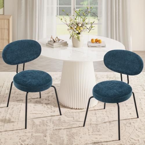 COLAMY Esszimmerstühle 2er Set, Moderne Polsterstühle mit Metallbeinen Ergonomische Küchenstühle Essstühle Set für Esszimmer Küche Wohnzimmer Höhe 47.5 cm, Grün von COLAMY
