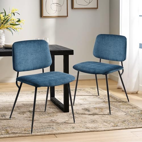 COLAMY Esszimmerstühle 2er Set, Moderner Küchenstühle, Polsterstühle, Esstisch Stühle, Stühle Esszimmer, Stoff, Metallbeine, Grün COLAMY Esszimmerstühle 2er Set, Moderner Küchenstühle, Polsterstühle, Esstisch Stühle, Stühle Esszimmer, Stoff, Metallbeine, Grün von COLAMY