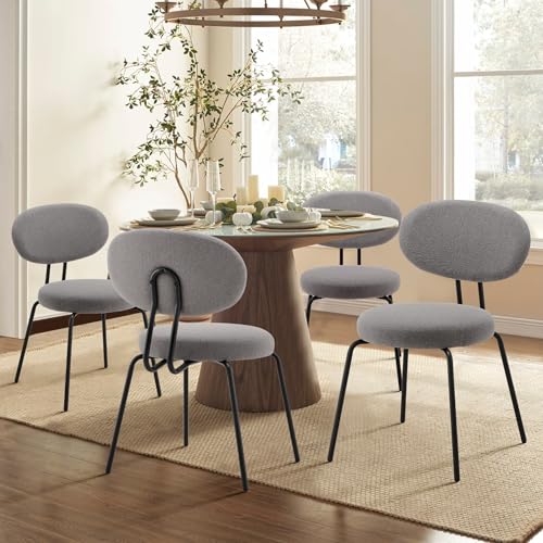 COLAMY Esszimmerstühle 4er Set, Moderne Polsterstühle mit Metallbeinen Ergonomische Küchenstühle Essstühle Set für Esszimmer Küche Wohnzimmer Höhe 47.5 cm, Grau COLAMY Esszimmerstühle 4er Set, Moderne Polsterstühle mit Metallbeinen Ergonomische Küchenstühle Essstühle Set für Esszimmer Küche Wohnzimmer Höhe 47.5 cm, Grau von COLAMY