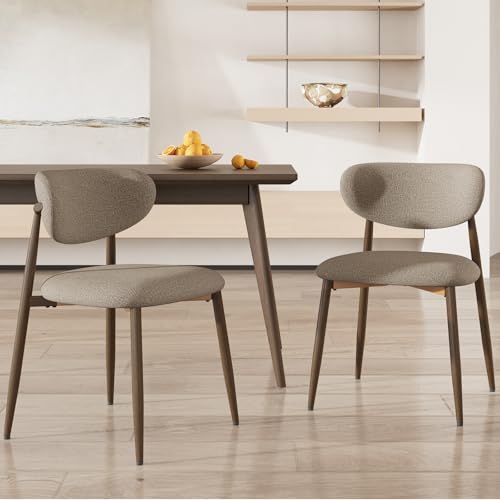 COLAMY Küchenstuhl Esszimmerstühle 2er Set, Moderne Polsterstuhl Essstühle mit Fester Rückenlehne, Stoff Esszimmerstühl mit Metallbeinen für Esszimmer, Küche, Restaurant, Kamel COLAMY Küchenstuhl Esszimmerstühle 2er Set, Moderne Polsterstuhl Essstühle mit Fester Rückenlehne, Stoff Esszimmerstühl mit Metallbeinen für Esszimmer, Küche, Restaurant, Kamel von COLAMY