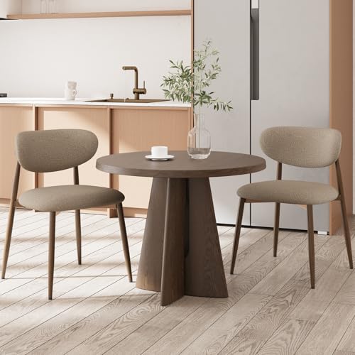 COLAMY Moderne Polsterstuhl Essstühle 2er Set, Küchenstuhl Esszimmerstühle mit Fester Rückenlehne, Stoff Esszimmerstühl mit Metallbeinen für Esszimmer, Küche, Restaurant, Kamel COLAMY Moderne Polsterstuhl Essstühle 2er Set, Küchenstuhl Esszimmerstühle mit Fester Rückenlehne, Stoff Esszimmerstühl mit Metallbeinen für Esszimmer, Küche, Restaurant, Kamel von COLAMY