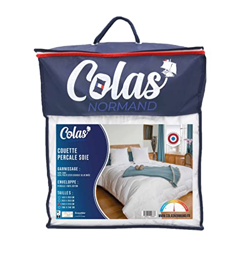 COLAS NORMAND | Bettdecke 240 x 220 cm, Baumwollperkal und Seide von COLAS NORMAND