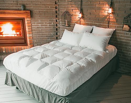 COLAS NORMAND | Flauschige Matratzenauflage | 90 x 190 cm | Bezug aus Baumwollperkal und Füllung aus Qualitygel®-Fasern | Spannhöhe 25 cm von COLAS NORMAND
