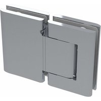 Colcom - Duschtür Scharnier 8010BTJC 180 Grad Glas-Glas Hydraulik, Aluminium silberfärbig von COLCOM