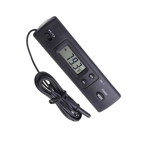 COLLBATH 1 Satz Digitale Aquarium Thermometer mit Großem LCD Display Präziser Temperaturmessung für Fische und Reptilien Installieren Batteriefrei von COLLBATH