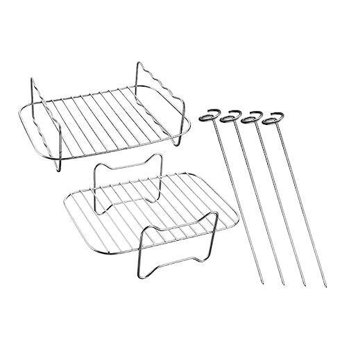 COLLBATH 1 Satz Doppelter Grill und Dampfrack für Air Fryer Dampfrack Grillrack mit Grillnadeln Zubehör für Vielseitige Rezepte und Einfache COLLBATH 1 Satz Doppelter Grill und Dampfrack für Air Fryer Dampfrack Grillrack mit Grillnadeln Zubehör für Vielseitige Rezepte und Einfache von COLLBATH