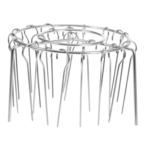 COLLBATH 1 Satz Gegrilltes Fleischkebab -Rack Hot Air Fryer Rack Luftfritteuse Speckgestell Truthahn-Fritteuse-Rack Luftfritteuse-Gestelle Grillspieß Rostfreier Stahl Silber COLLBATH 1 Satz Gegrilltes Fleischkebab -Rack Hot Air Fryer Rack Luftfritteuse Speckgestell Truthahn-Fritteuse-Rack Luftfritteuse-Gestelle Grillspieß Rostfreier Stahl Silber von COLLBATH
