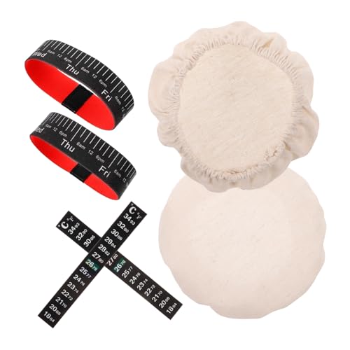 COLLBATH Glas-zubehör-Set Sauerteig-starterglas Thermometer Datumsband Für 24 Gläser Für Backbegeisterte von COLLBATH