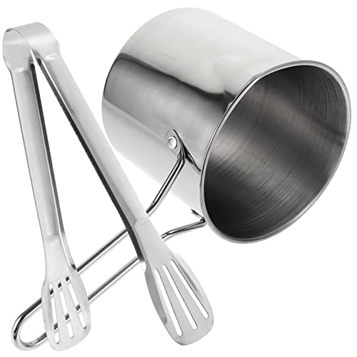 COLLBATH 1 Set Fritteuse Mit Clip Topf Küchenfritteusenpfanne Induktionsfritteuse Stahlgussfritteuse Lebensmittel Kleine Fritteuse Mit Clip Mini Fritteuse Fritteuse Ölfritteuse von COLLBATH