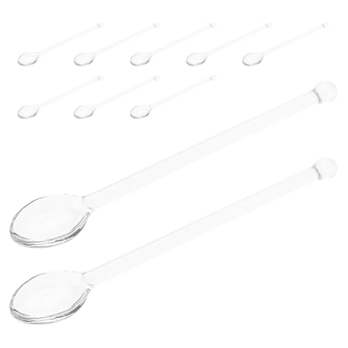 COLLBATH 10 Kaffeelöffel: Kaffeerührlöffel – transparente Glasrührkelle – Glasrührstäbe – klare Teelöffel für Zuhause und Party COLLBATH 10 Kaffeelöffel: Kaffeerührlöffel – transparente Glasrührkelle – Glasrührstäbe – klare Teelöffel für Zuhause und Party von COLLBATH