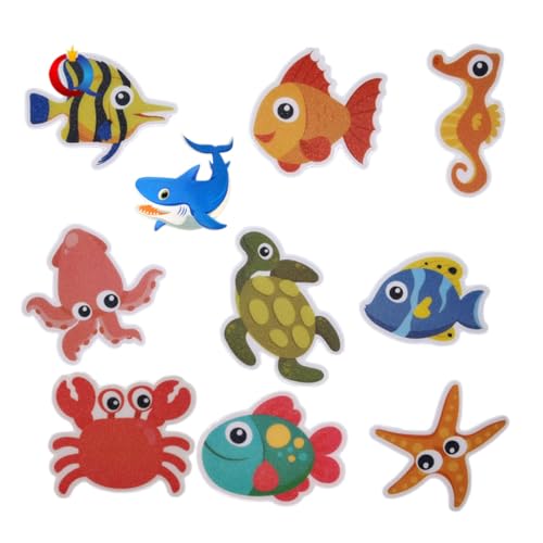 COLLBATH 10 Stück Teiliges Peva Badewannenaufkleber mit Rutschfestem Wasserdichtem Material Meerestier Design für Selbstklebend Rückstandslos Entfernbar Vielseitig für Badewanne Küche Pool COLLBATH 10 Stück Teiliges Peva Badewannenaufkleber mit Rutschfestem Wasserdichtem Material Meerestier Design für Selbstklebend Rückstandslos Entfernbar Vielseitig für Badewanne Küche Pool von COLLBATH