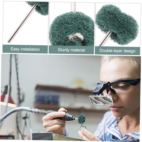 COLLBATH 10 Stück Teiliges Polierscheiben Vlies mit Schleifwirkung Robustes Bohrer zubehör für Gleichmäßiges Schleifen Reinigen Schwer Zugänglicher Stellen für Metall Holz Kunststoff und COLLBATH 10 Stück Teiliges Polierscheiben Vlies mit Schleifwirkung Robustes Bohrer zubehör für Gleichmäßiges Schleifen Reinigen Schwer Zugänglicher Stellen für Metall Holz Kunststoff und von COLLBATH