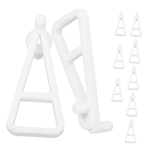 COLLBATH 10 Stück Teiliges Regalhalterung Verstellbare Bodenträger für Einlegeböden Unsichtbare Belastbare Klemmhalterungen für Schränke und Regale Einfache Montage ohne Werkzeug von COLLBATH