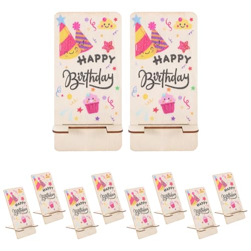 COLLBATH 10stücke Handy-tischständer Aus Holz Telefonhalter Für Schreibtisch Handyständer Hölzerner Tablet-Halter Tisch-Tablet-ständer Geburtstags-arbeitsplattendekoration Tragbarer COLLBATH 10stücke Handy-tischständer Aus Holz Telefonhalter Für Schreibtisch Handyständer Hölzerner Tablet-Halter Tisch-Tablet-ständer Geburtstags-arbeitsplattendekoration Tragbarer von COLLBATH