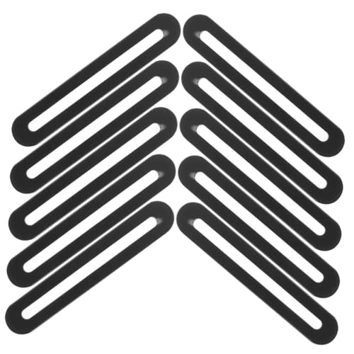 COLLBATH 10 Stück Verstellbare Flachverbinder aus Edelstahl mit Langloch Schwarze Mending Plates für Holz Robuste Flachverbinder für Möbelreparatur Stabile Winkel zur Verstärkung und COLLBATH 10 Stück Verstellbare Flachverbinder aus Edelstahl mit Langloch Schwarze Mending Plates für Holz Robuste Flachverbinder für Möbelreparatur Stabile Winkel zur Verstärkung und von COLLBATH