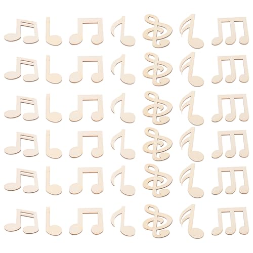 COLLBATH 100 Stück Holz Musiknoten Zuschnitte Unbemalte Vintage Noten für DIY Malprojekte Partydekorationen und Material für Kreativen Spaß und Wohnraumgestaltung COLLBATH 100 Stück Holz Musiknoten Zuschnitte Unbemalte Vintage Noten für DIY Malprojekte Partydekorationen und Material für Kreativen Spaß und Wohnraumgestaltung von COLLBATH