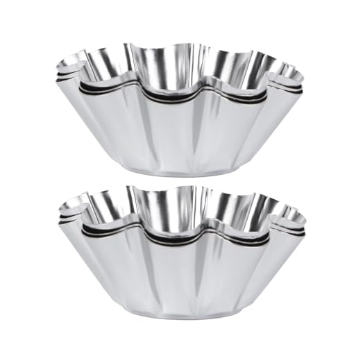 COLLBATH 12 Stk Blumentortenformen Mini-laib-backformen Behälter Brotbackzubehör Backförmchen Für Stahl Briocheform Groß Tortenformen Für Bratpfanne Backkuchenbecher Tortenbackform Silver COLLBATH 12 Stk Blumentortenformen Mini-laib-backformen Behälter Brotbackzubehör Backförmchen Für Stahl Briocheform Groß Tortenformen Für Bratpfanne Backkuchenbecher Tortenbackform Silver von COLLBATH