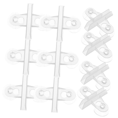 COLLBATH 12 Stück Aquarium Trennwand Clips Isolation Board Halter für Fischbecken Geeignet für Süß und Langlebig und Praktisch Sicheres Halten von Beschädigung von COLLBATH