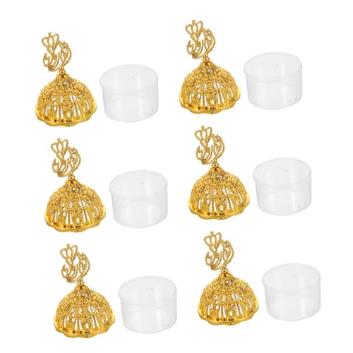 COLLBATH 12 Stück Runde Party Treat Box mit Deckel Luxus Goldene Europäische Hochzeit Süßigkeiten Aufbewahrungsboxen Vielseitige Candy Container für Snacks Kekse Geschenke für von COLLBATH