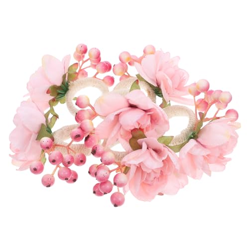COLLBATH 12 Stück Teiliges Künstliche Blumen-serviettenringe mit Beeren Wiederverwendbare Serviettenhalter für Hochzeits Herbsttischdekoration Vielseitig Einsetzbar für Festliche Anlässe COLLBATH 12 Stück Teiliges Künstliche Blumen-serviettenringe mit Beeren Wiederverwendbare Serviettenhalter für Hochzeits Herbsttischdekoration Vielseitig Einsetzbar für Festliche Anlässe von COLLBATH