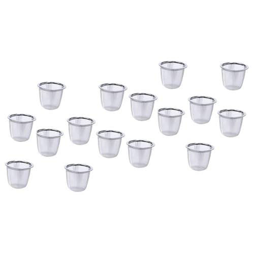 COLLBATH 16 Stk stabiles Teesieb Mesh-Tee Kochei Tee-Ei-Sieb Kaffeefilter aufbrühen Netz Abfluss teesiebe teeeier tee eier Tee Filter für Teesiebtopf Metallsieb Teelecker Silver COLLBATH 16 Stk stabiles Teesieb Mesh-Tee Kochei Tee-Ei-Sieb Kaffeefilter aufbrühen Netz Abfluss teesiebe teeeier tee eier Tee Filter für Teesiebtopf Metallsieb Teelecker Silver von COLLBATH