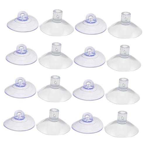 COLLBATH 16 Stück Ersatz Sauger Für Fenster Haustiere Betthalterung Kätzchen Schwere Türbecher Für Becher PVC Sitzstangenzubehör Glas Katzenkleber Transparente Hängematte Runde von COLLBATH