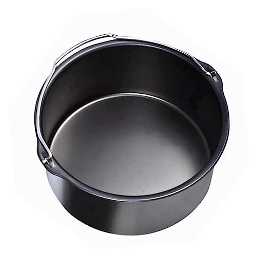 COLLBATH Backform Für Heißluftfritteuse Kuchenform Heißluftfritteuse-kuchenkorb Küchenhelfer Antihaft Spülmaschinenfest Tragbarer Griff von COLLBATH