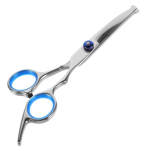 COLLBATH 1Stk Tierhaarschere Hundehaarschneider Hundepflegeset Haustierpflegeset pet grooming hair clipper Haustierschere mit rundem Kopf Haustier-Friseurschere runder Kopf Gebogene Schere von COLLBATH