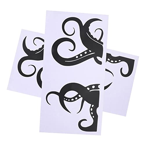 COLLBATH 2 Blätter Oktopus-Tentakel-Aufkleber schwarze Zierleiste glatter Wandaufkleber Gothic Dekor Fensteraufkleber Badezimmeraufkleber lustig toilettenaufkleber schmücken PVC von COLLBATH