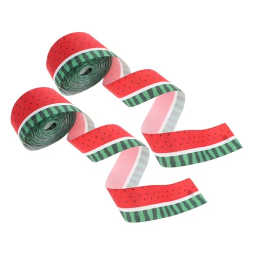 COLLBATH 2 Rollen Wassermelonen Ripsband mit Drahtkante Sommerliches Fruchtmotiv Polyester Grosgrain Band für DIY Geschenkverpackung Haarschleifen und Kranzdekoration Langlebig Lebendig COLLBATH 2 Rollen Wassermelonen Ripsband mit Drahtkante Sommerliches Fruchtmotiv Polyester Grosgrain Band für DIY Geschenkverpackung Haarschleifen und Kranzdekoration Langlebig Lebendig von COLLBATH