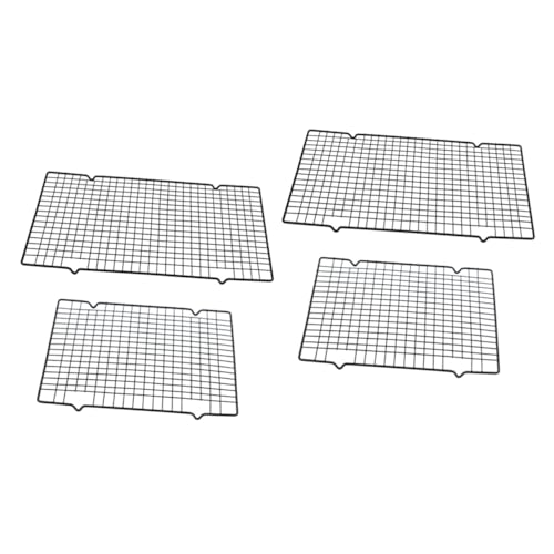 COLLBATH 2 Sätze Kühlregal Für Gebäck Vielseitiges Abkühlgitter Für Kekse Muffins Brot Und Zum Grillen Und Trocknen Von Lebensmitteln Mit Luftdurchlässigem Design Für Ergebnisse 2 Stück * 2 von COLLBATH