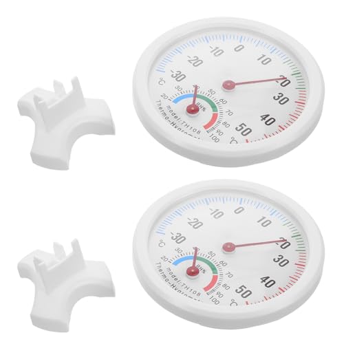 COLLBATH 2 Stück Analoges Hygrometer Thermometer Präziser Temperatur und Feuchtigkeitsmesser für Kühlschrank und Luftbefeuchter Kompakt und Einfach Abzulesen COLLBATH 2 Stück Analoges Hygrometer Thermometer Präziser Temperatur und Feuchtigkeitsmesser für Kühlschrank und Luftbefeuchter Kompakt und Einfach Abzulesen von COLLBATH