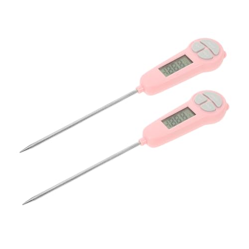 COLLBATH 2 Stück Digitales Thermometer Sofortablese Thermometer für Frittieren Kochen Backen von Öl Milchpulver und Tragbar für Zuhause und Reisen von COLLBATH