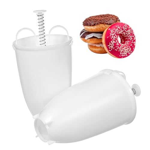 COLLBATH 2 Stück Donut form aus Lebensmittelechtem Praktisches DIY backwerkzeug für Schnelle Einfache Herstellung von Donuts für Eltern junge Mädchen backspaß und Vielseitigen Einsatz in von COLLBATH