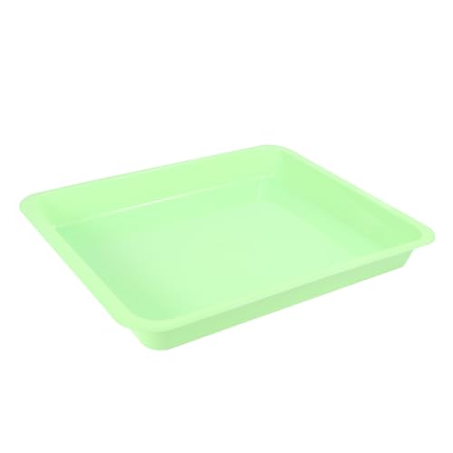 COLLBATH 2 Stück Doppel Layer Fruchtablage mit Wasserablauf Kreative Aufbewahrungsbox für Obst und Süßigkeiten aus Kunststoff Rechteckig Grün von COLLBATH