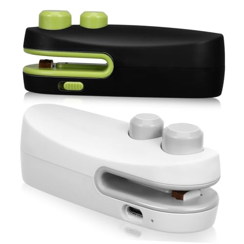COLLBATH 2 Stück Handlicher Mini Versiegler Tragbarer Beuteldichter mit Handpressfunktion Effizienter Hitzeverschluss für Snack und Lebensmittelbeutel Luftdicht für Zuhause und Unterwegs COLLBATH 2 Stück Handlicher Mini Versiegler Tragbarer Beuteldichter mit Handpressfunktion Effizienter Hitzeverschluss für Snack und Lebensmittelbeutel Luftdicht für Zuhause und Unterwegs von COLLBATH