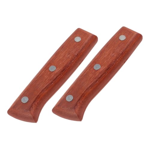 COLLBATH 2 Stück Küchenmessergriff Chef-cutter-griff Holzgriff Ersatz Schneiderschneider -griffteile Küchenschneidergriff Griff Um Cutter Messer-ersatzgriff Hölzern Brown von COLLBATH